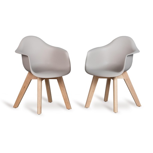 Children's chair - set of 2 clay 