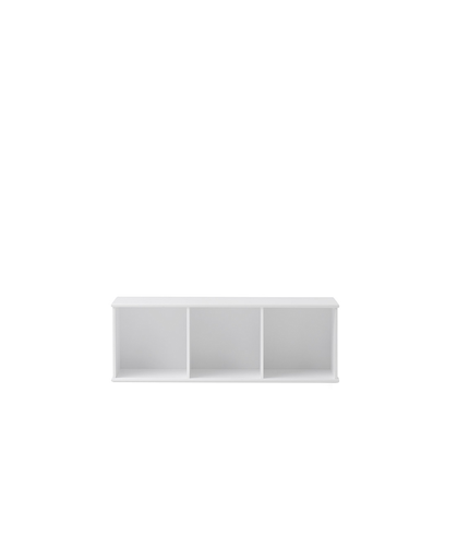 Cabinet (3x1 compartments, excl. base) Wood white