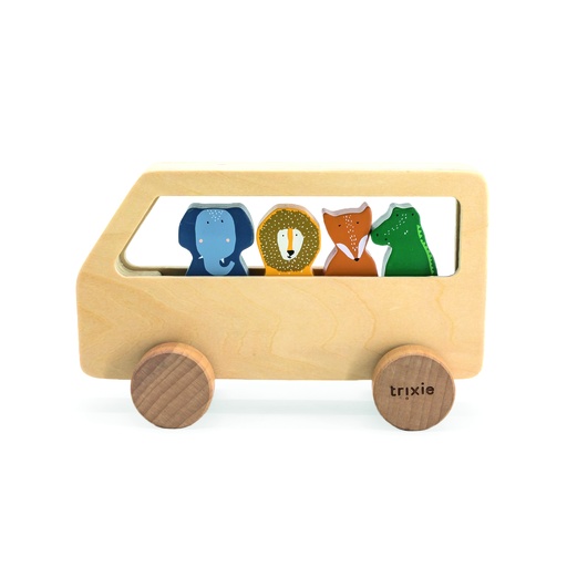 Bus animalier en bois all animals 