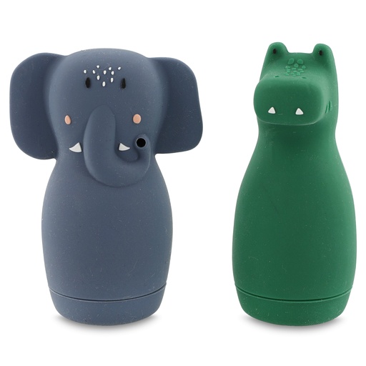 Bath toys spraying animals mr. crocodile - mrs. elephant 