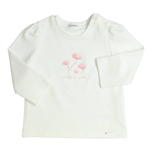 T-shirt Aérobic off white - rose 