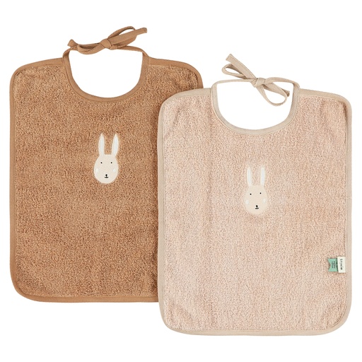 Bavoir XL - lot de 2 mrs. rabbit 