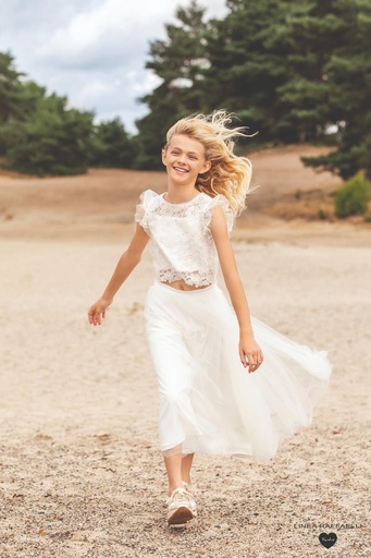Long skirt off white 