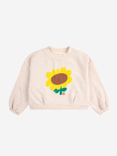 Trui zonnebloem offwhite