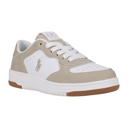 Sneakers Masters Court khaki super sueaded - white