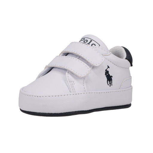 Sneakers white smooth - red -navy