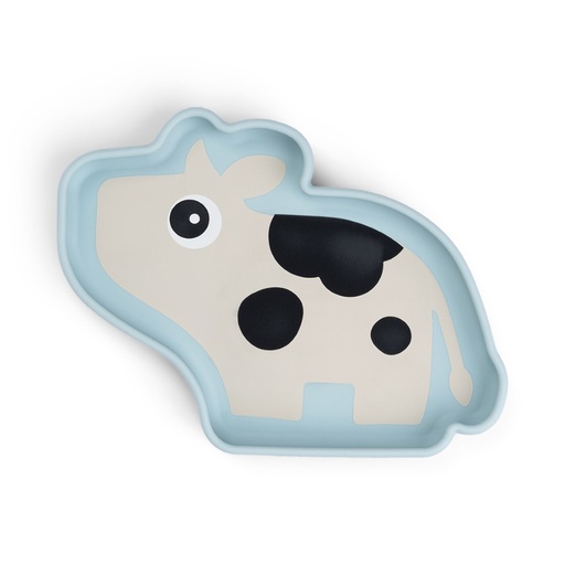 Bord (silicone) stick&stay Dotti blue 
