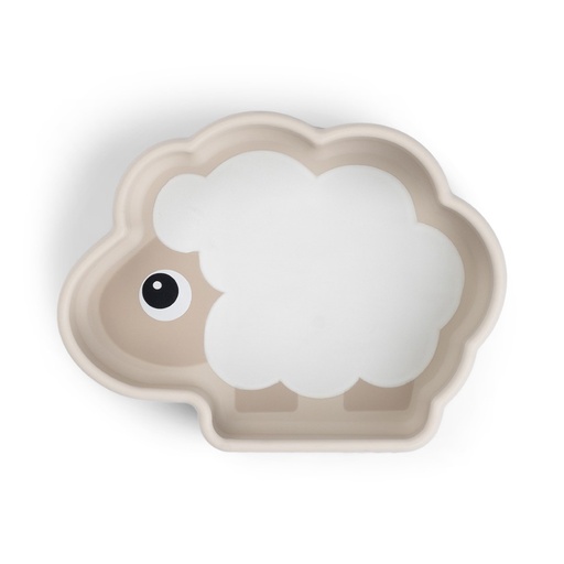 Kom (silicone) stick&stay Sheepy sand 
