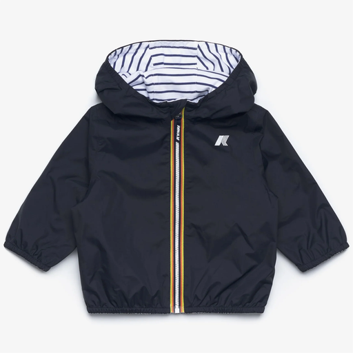 Omkeerbare jas Jake plus.2 Blue Depth - White - Blue Deep Cobalt 