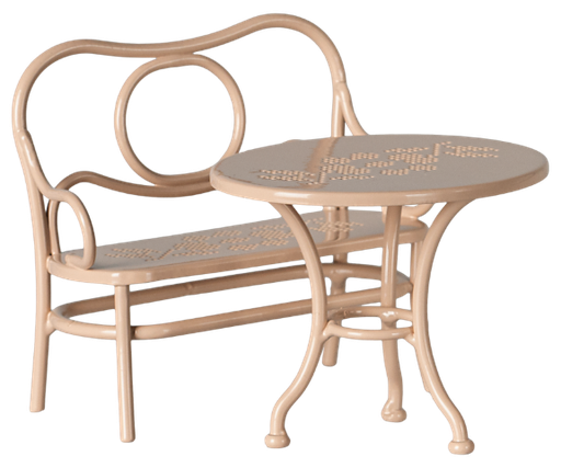Café set - muis - big pale pink 