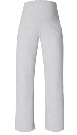 Broek Sari Wijde Sweatstof grey melange