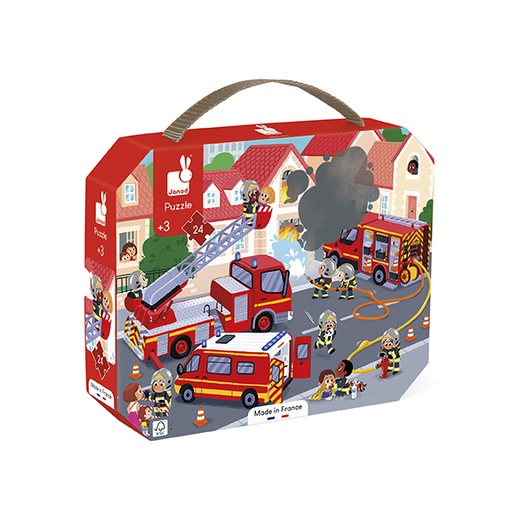 Puzzel brandweermannen - 24 stuks