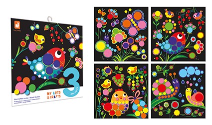 Ronde stickers - 3 jaar