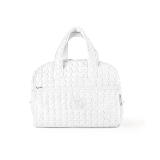 Reis-toilettas - Gewatteerd Cotton White  