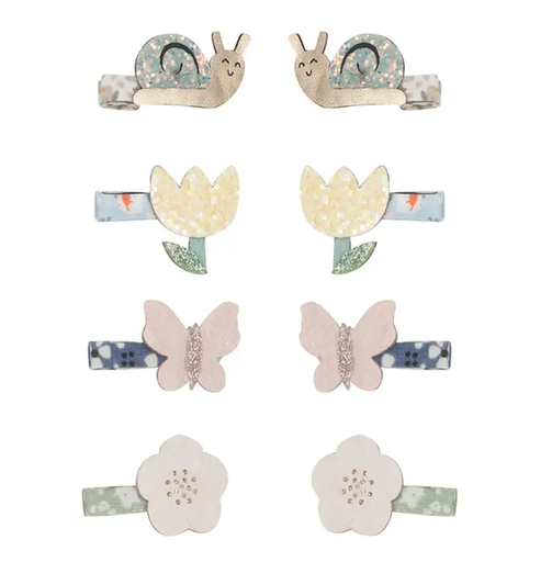 Haarclip tuin (8 stuks) multicolor