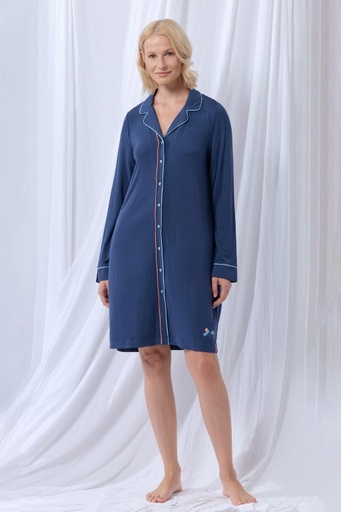 Robe de nuit donkerblauw 
