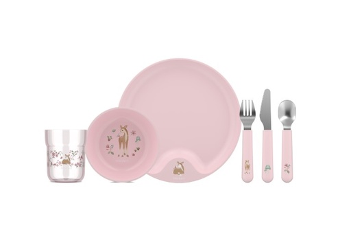 Set kinderservies Mio 6-delig fairy garden 