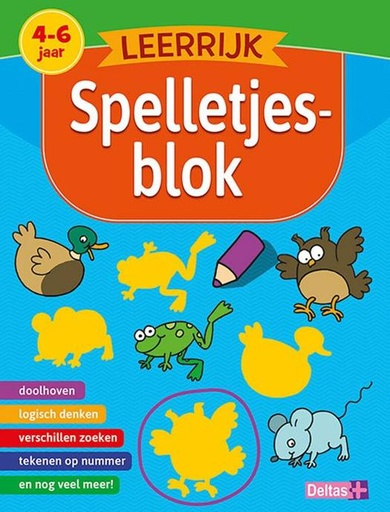 Oefenboek Leerrijk spelletjesblok (4-6 j.)  