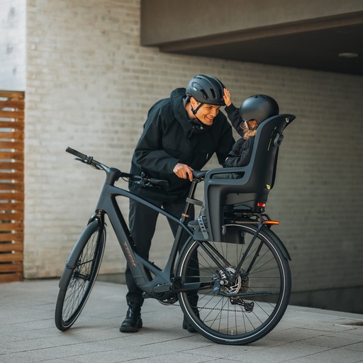 Fietsstoel Ride along 2 - voor bagagedrager Dark Grey 