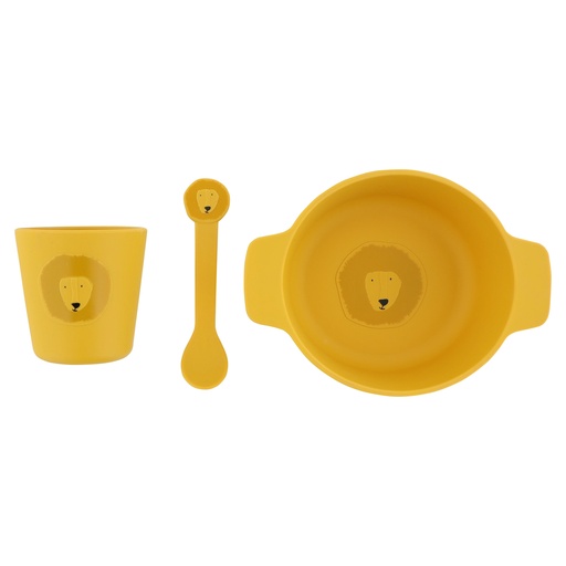 Baby eetset silicone mr. lion 