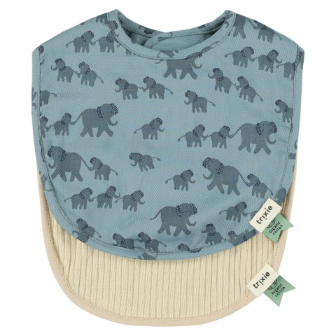 Slabbetje 2 stuks mix enchanting elephant 