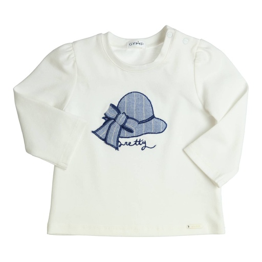 T-shirt lange mouwen aerodoux Pretty Off White - Beige 