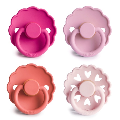 Fopspeen set latex (4 stuks) ROSY ROMANCE 
