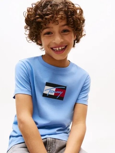 T-shirt met korte mouwen Cloudy Blue 