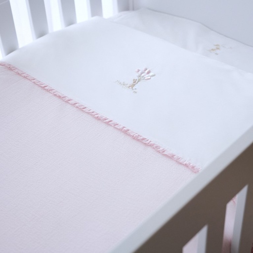 Donsovertrek bed en sloop (100x135cm) Pink Garden Party Pink Garden Party 