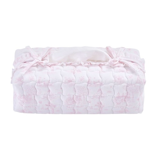 Gedrukt hoes voor Kleenex-doos – Gewatteerd Pink Garden Party 