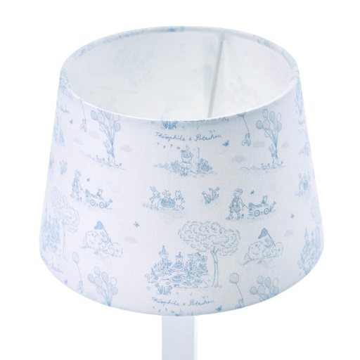 Lampenkap klein Light blue printed 