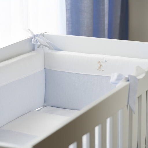 Bed protector 70cm - cotton (70x70x70cm) h:30cm Light blue