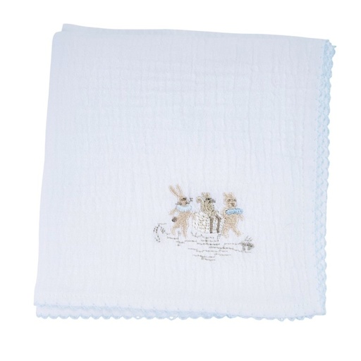 Tetradoek White/light blue 