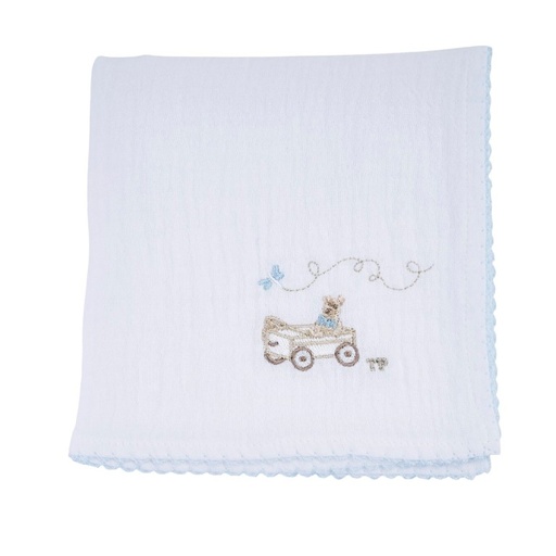 Tetradoek White/light blue 
