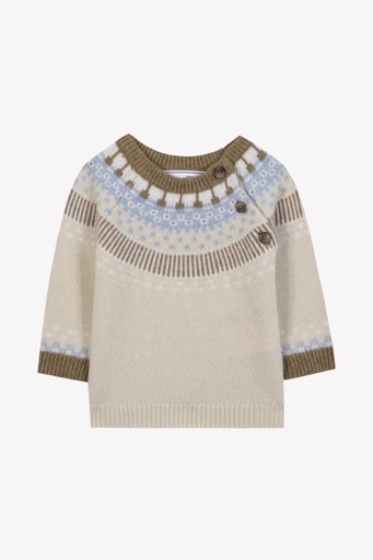 Trui beige chiné 
