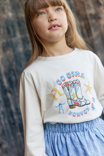 T-Shirt lange mouwen Titty Go Girl MOUTON 