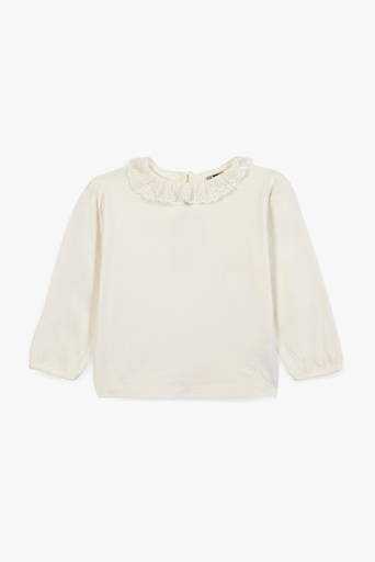 T-Shirt lange mouwen Miel ECRU BONTON 