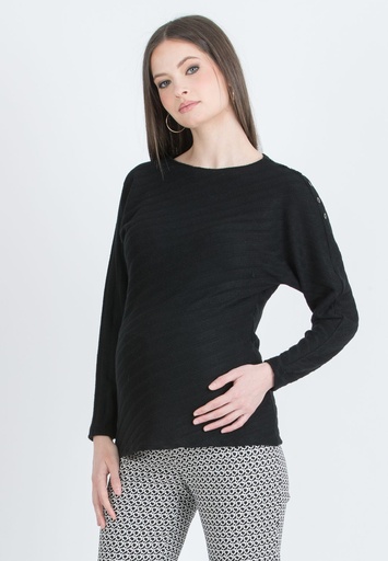 Maternity sweatshirt Wanda black 