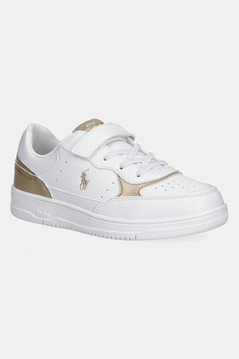 Sneakers Masters Court II Ps White Tumbled/gold Metallic W/ Gold Pp 