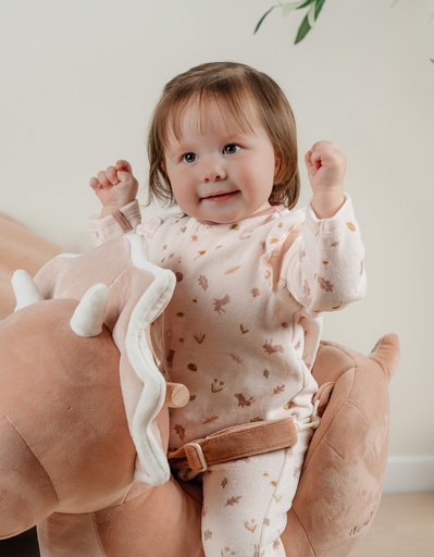 Pyjama met ruches in fluweel - autumn forest Roos 