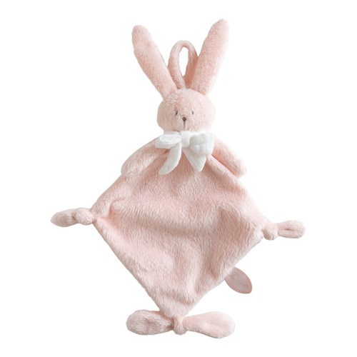 knuffeldoekje konijn Ella tuttie 25 light cloudy pink 