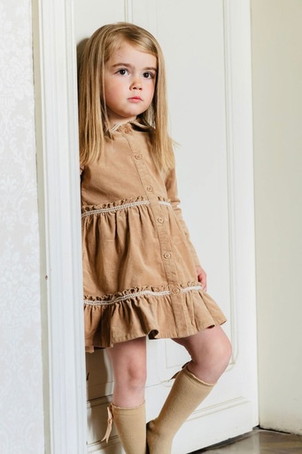 Robe ruban beige 