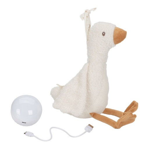 Knuffelgans Licht & Geluid Newborn Naturals 