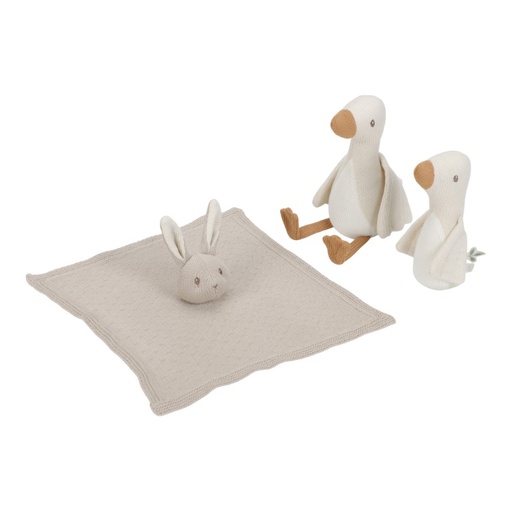 Gebreide Giftset van doudou's en knuffeldoekjes Newborn Naturals 