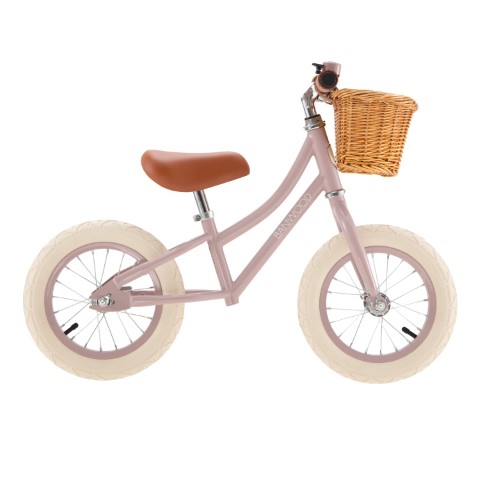 Loopfiets balance bike first go dustypink 