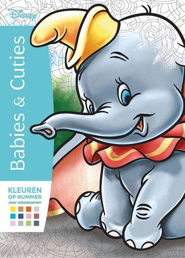 Kleurboek Disney babies & cuties - kleuren op nummer voor volwassenen  