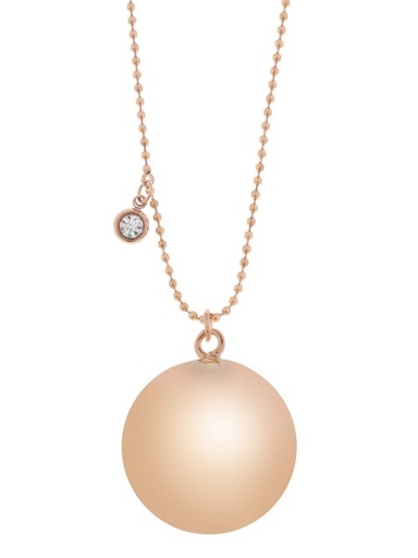 Bola zwangerschapsketting Chloé rond met hanger roze 