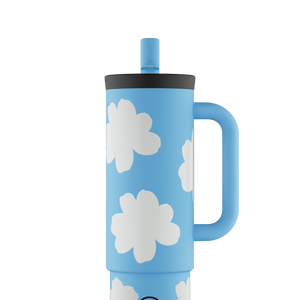 Drinkbeker met rietje (800ml)  
