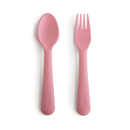 Vork en lepel dusty rose 