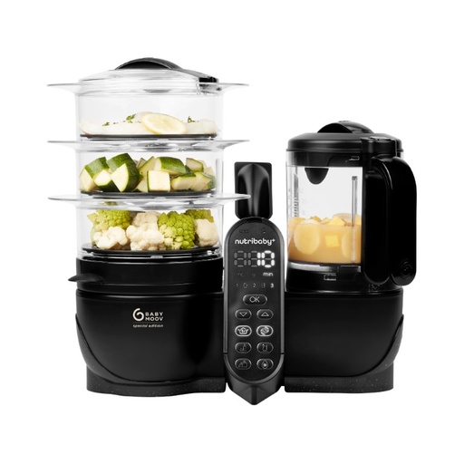 Mixer/stoomkoker Nutribaby (+) XL (6 functies) Mineral Black 